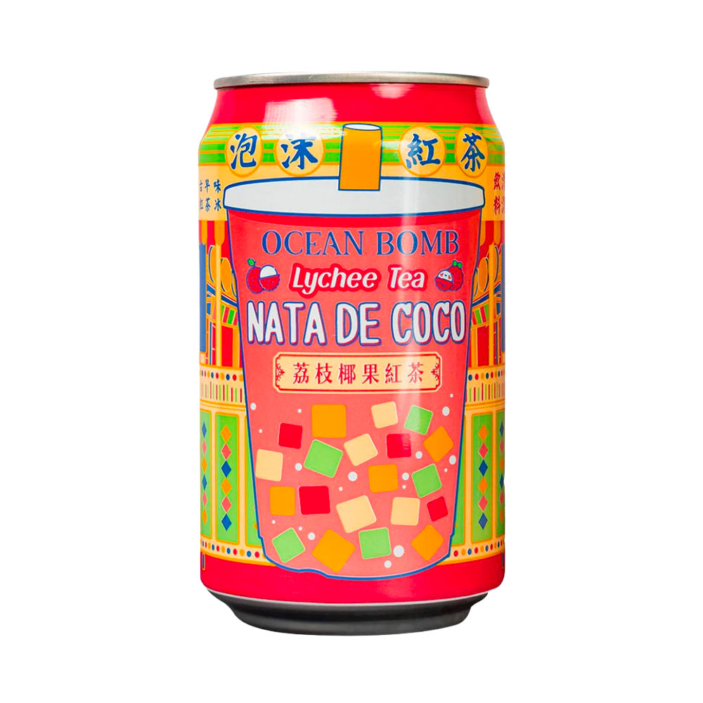 OCEAN BOMB  LYCHEE TEA WITH NATA DE COCO