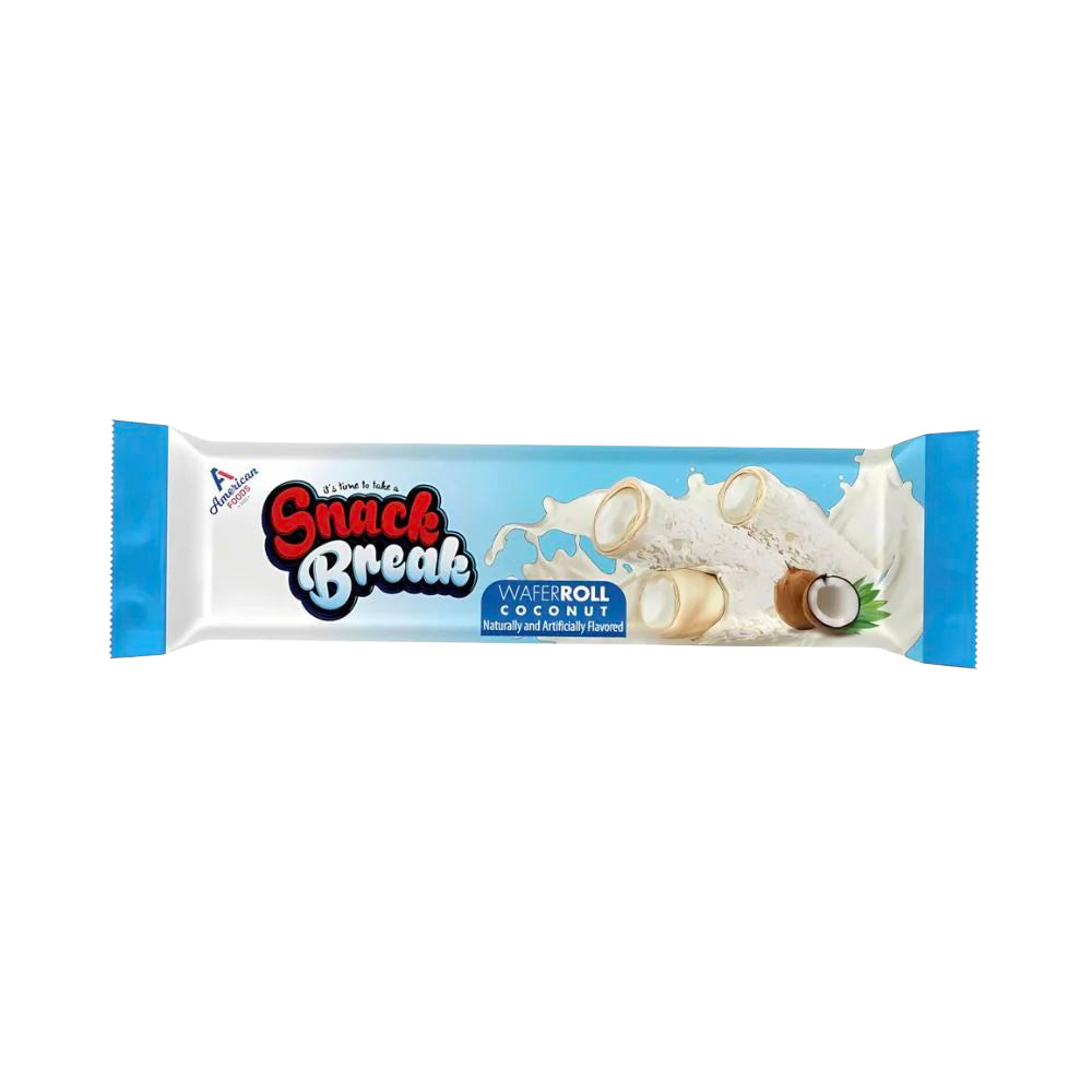 SNACK BREAK WAFER ROLL COCONUT 18GR
